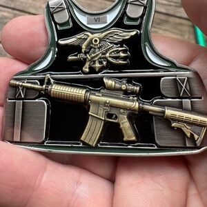 Seal Team 6 Challenge coin heavy intricate design great coin!